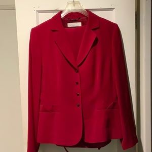 Tahari, Size 10, Red Pant Suit